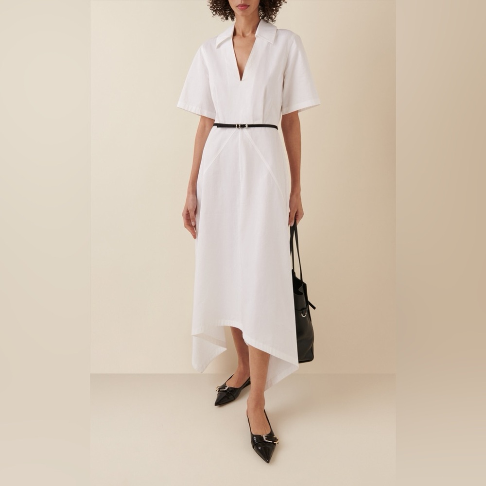 Givenchy Belted Poplin Midi Dress